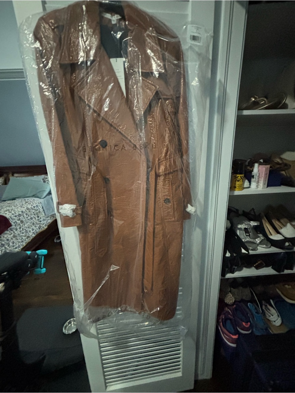 Veronica Beard Caramel Brown Double-Breasted Trench Coat